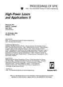 High-power lasers and applications II