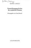 Entwicklungsgeschichte des modernen Dramas