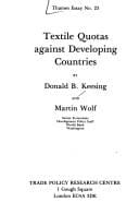 Textile quotas against developing countries