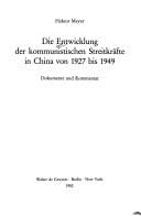 Die Entwicklung der kommunistischen Streitkräfte in China von 1927 bis 1949