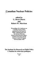 Canadian nuclear policies