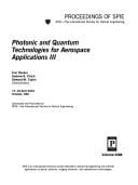 Photonic and quantum technologies for aerospace applications III
