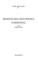 Estratto dell'arte poetica d'Aristotile