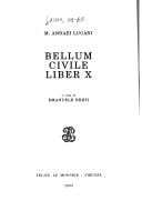 M. Annaei Lucani Bellum civile liber 10