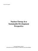 Nuclear energy in a sustainable development perspective