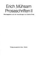 Prosaschriften