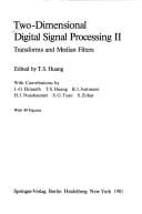 Two-dimensional digital signal processing II