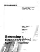 Becoming a secondary school science teacher