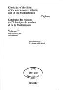 Check-list of the fishes of the north-eastern Atlantic and of the Mediterranean =