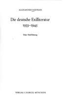 Die deutsche Exilliteratur 1933-1945