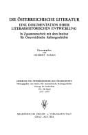 Die Österreichische Literatur: Ihr Profil an der Wende vom 18. zum 19. Jahrhundert (1750-1830) (German Edition)