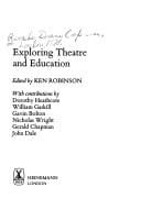 Exploring theatre and education