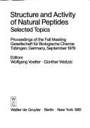 Structure and activity of natural peptides