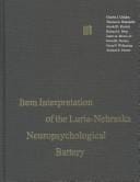 Item interpretation of the Luria-Nebraska neuropsychological battery