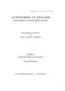 Lichtenberg in England