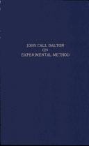 John Call Dalton on experimental method
