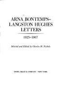 Arna Bontemps-Langston Hughes letters, 1925-1967