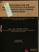 Mechanisms for the implementation of civil rights guarantees by educational institutions