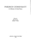 Friedrich Dürrenmatt, a collection of critical essays