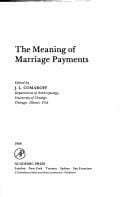 The Meaning of marriage payments