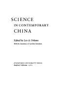 Science in contemporary China