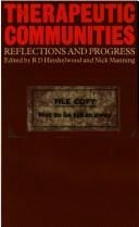 Therapeutic communities