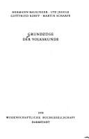 Grundzüge der Volkskunde