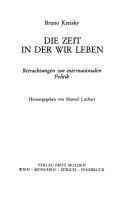 Die Zeit in der wir leben