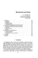 Properties and microstructure