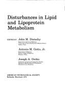 Disturbances in lipid and lipoprotein metabolism
