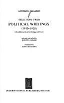 Selections from political writings (1910-1920), with additional texts by Bordiga and Tasca