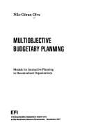 Multiobjective budgetary planning