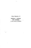 Poesía y prosa de guerra y otros textos olvidados