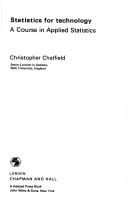 Statistics for technology