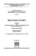 Bruckner-Studien