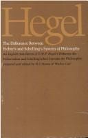 The Difference between Fichte's and Schelling's system of philosophy