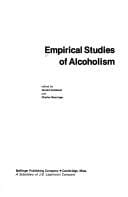 Empirical studies of alcoholism
