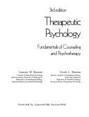 Therapeutic psychology