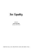 Sex Equality