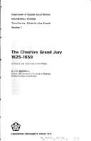 The Cheshire grand jury, 1625-1659