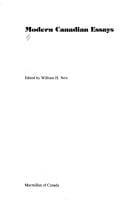 Modern Canadian essays
