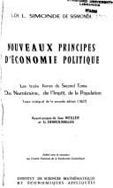 Nouveaux principes d'économie politique