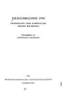 Kriegsbeginn 1939