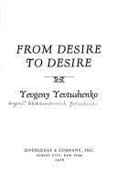 From desire to desire