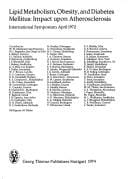 Lipid metabolism, obesity, and diabetes mellitus