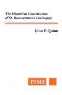 The historical constitution of St. Bonaventure's philosophy