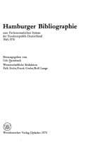 Hamburger Bibliographie zum parlamentarischen System der Bundesrepublik Deutschland 1945-1970