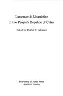 Language & linguistics in the People's Republic of China