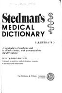 Stedman's medical dictionary, illustrated