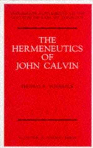 The hermeneutics of John Calvin